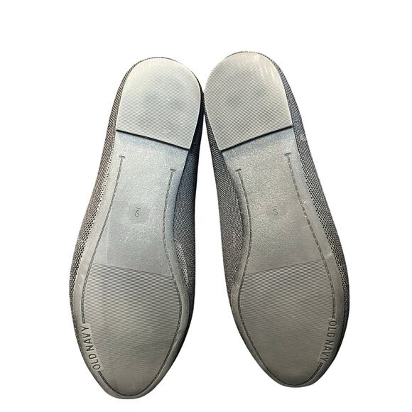 Old Navy Black Almond Toe Ballet Flats - Size 9 - Picture 3 of 6